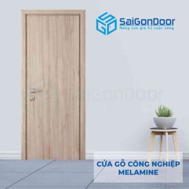 Cửa gỗ công nghiệp dùng làm cửa phòng ngủ bền đẹp, cách âm cách nhiệt tốt